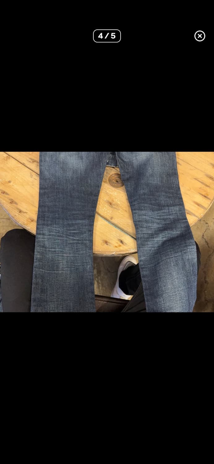 Saint Laurent DO2 washed blue denim 28 상품이미지4