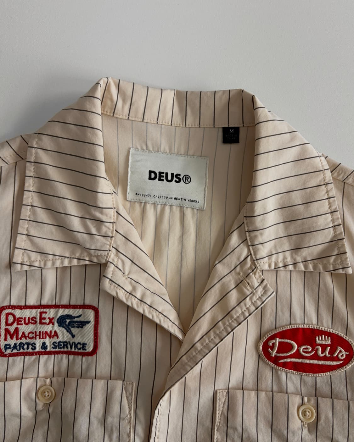 [M]데우스 엑스 마키나 스트라이프 워크 셔츠 상품이미지6