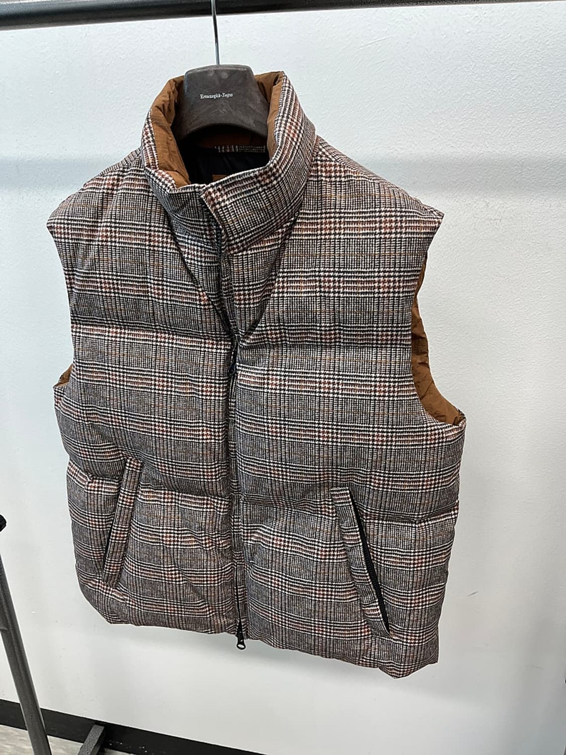 105) 인터메조 글렌체크 패딩조끼  상품이미지1