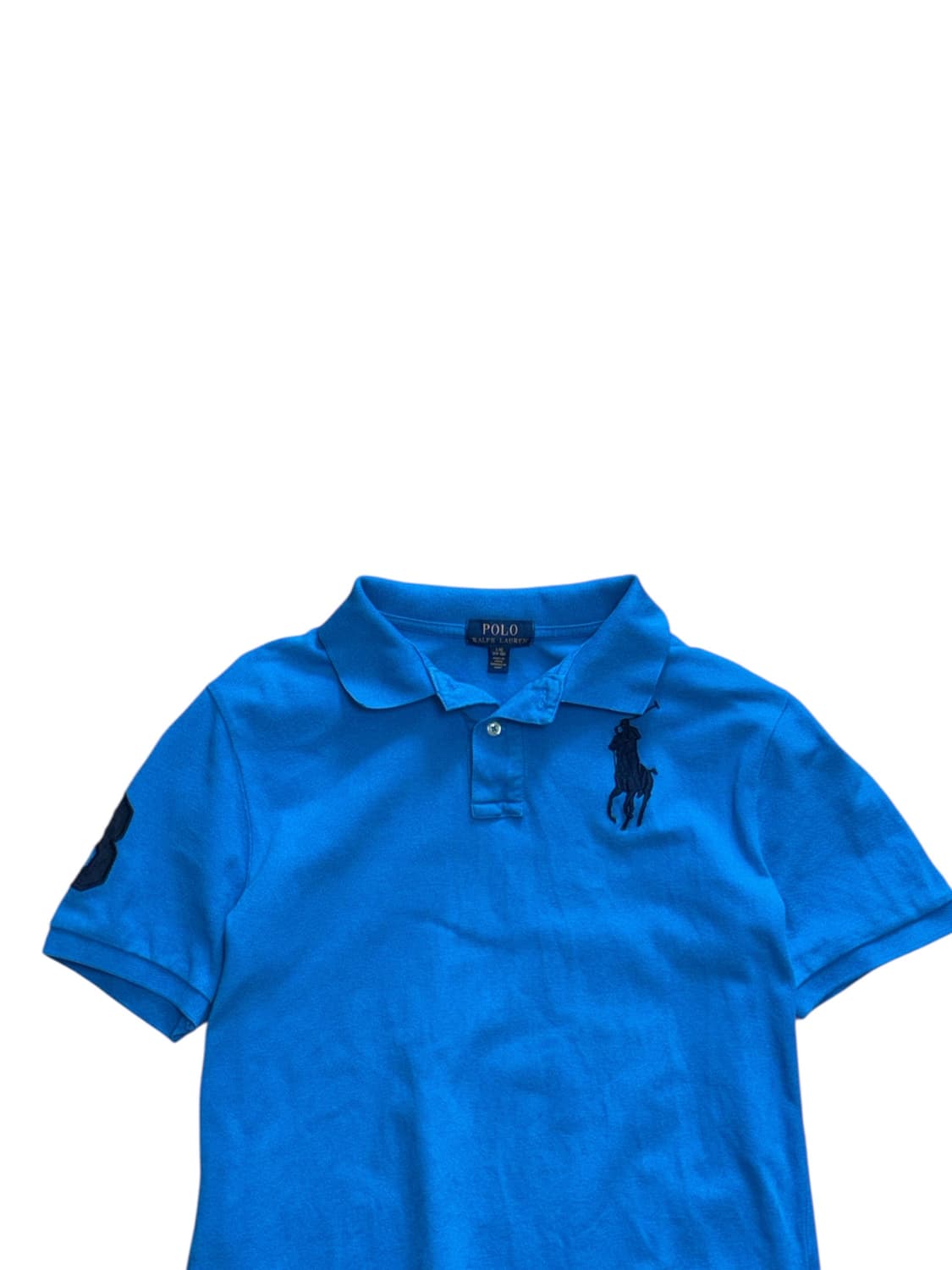 폴로 랄프로렌 빅포니 스카이블루 반팔 카라티 상품이미지3