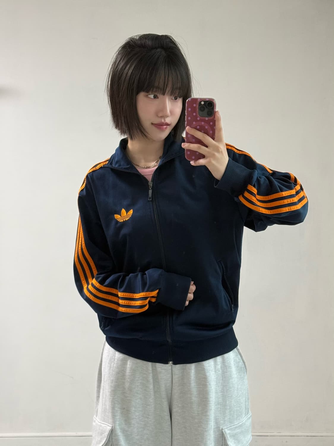 아디다스 네이비 오렌지 구파 져지 상품이미지2