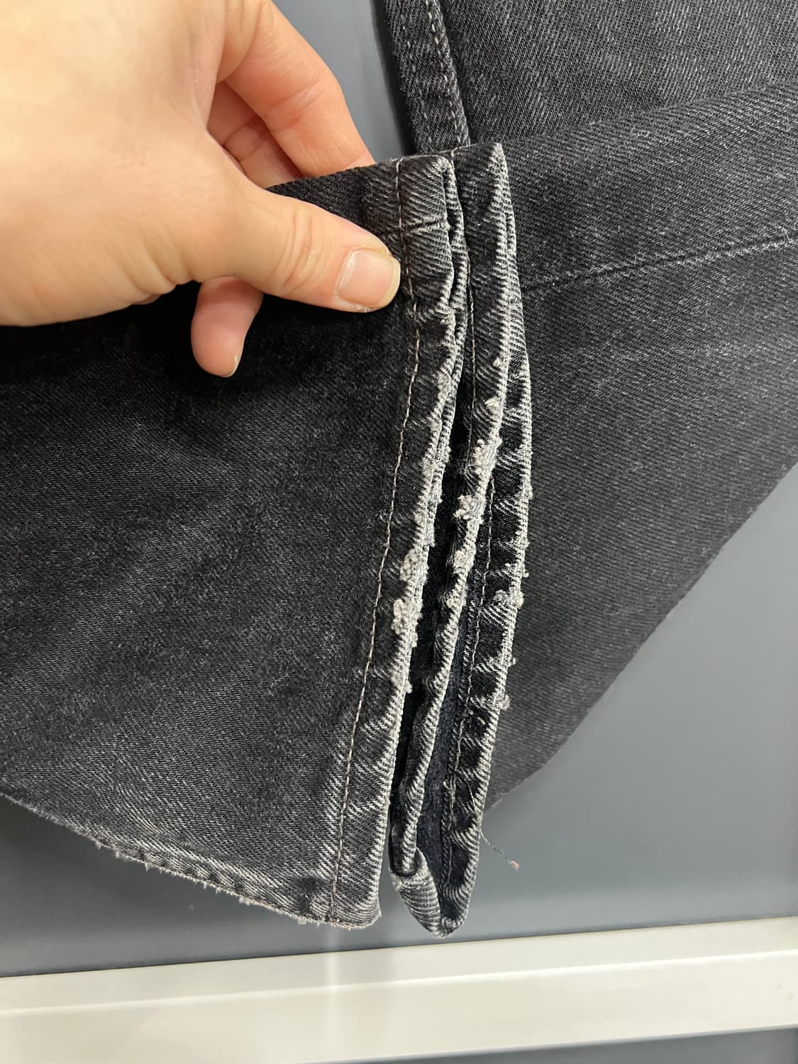 90s USA Levis 리바이스 501 스트레이트 흑청 데님 팬츠 상품이미지4