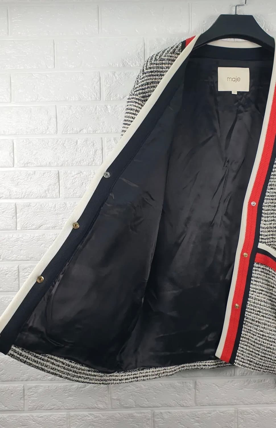 [38]마쥬 비살라 트위드 부클레 가디건 상품이미지5