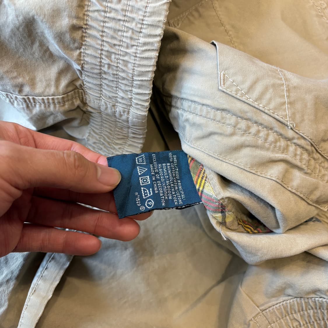 폴로 정품 베이지 트윌 코튼 자켓  상품이미지7