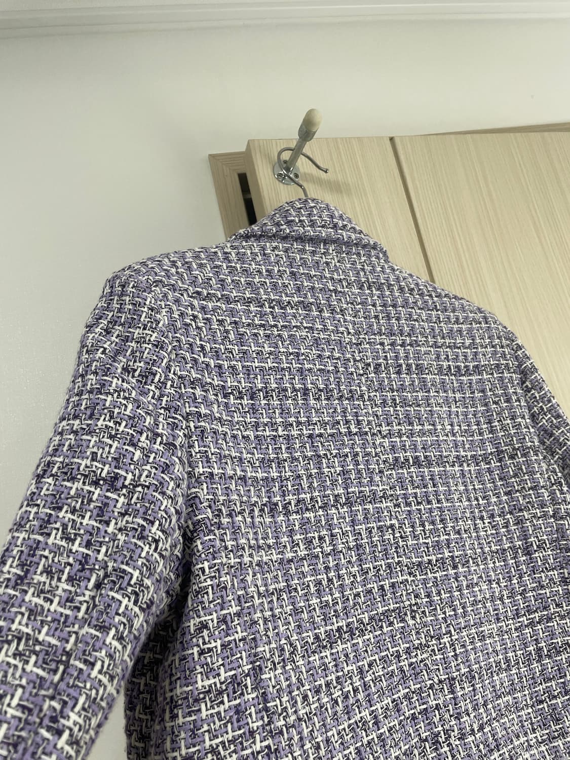 숏 트위드 자켓 퍼플 55 상품이미지4