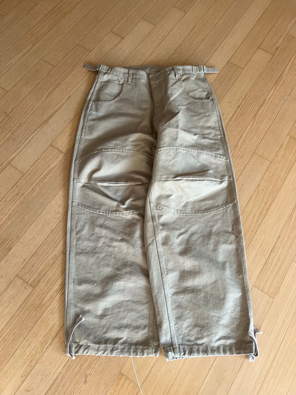 [L] MJD 3D 니 캔버스 팬츠 베이지 상품이미지1