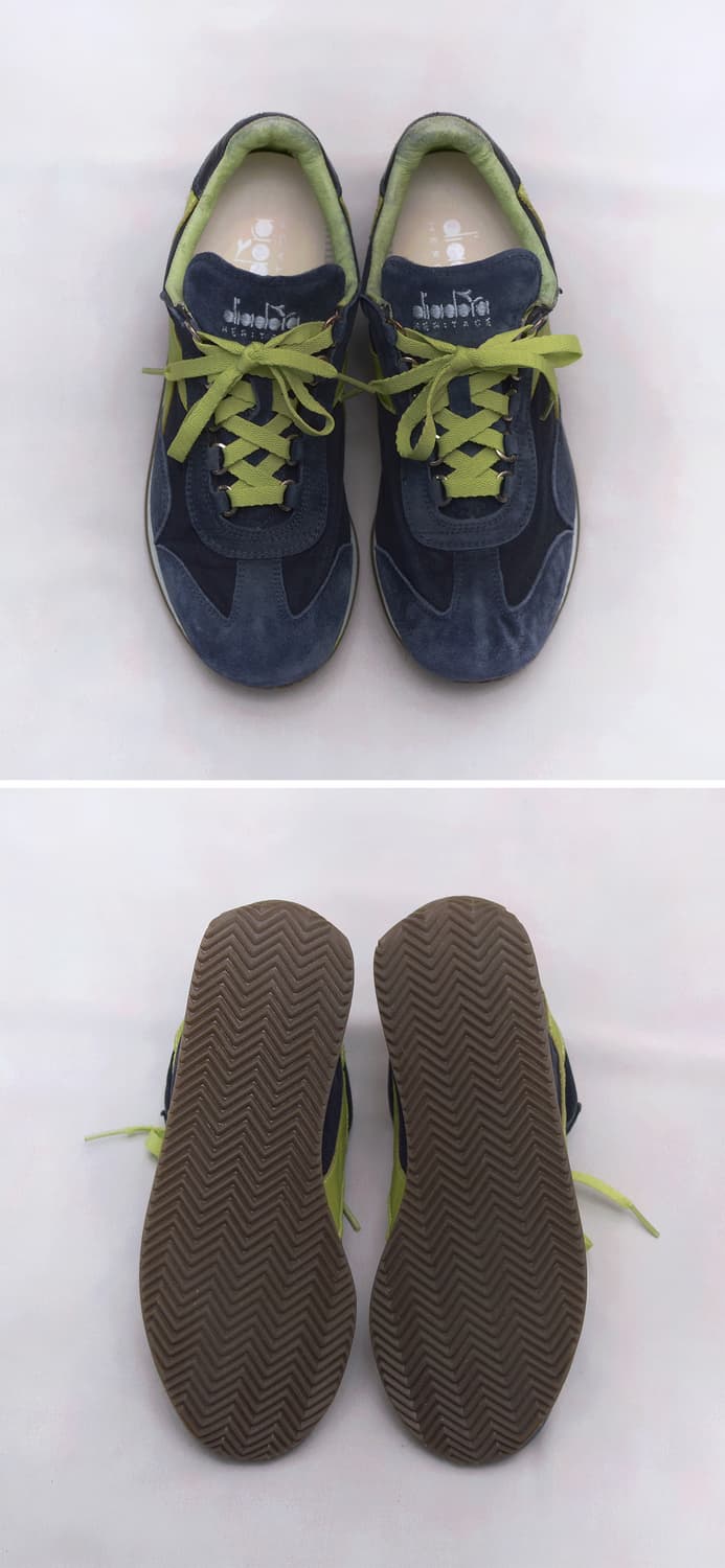 미착용) 디아도라 헤리티지 스톤워시 레더 스니커즈 (US6 / 240) 상품이미지3