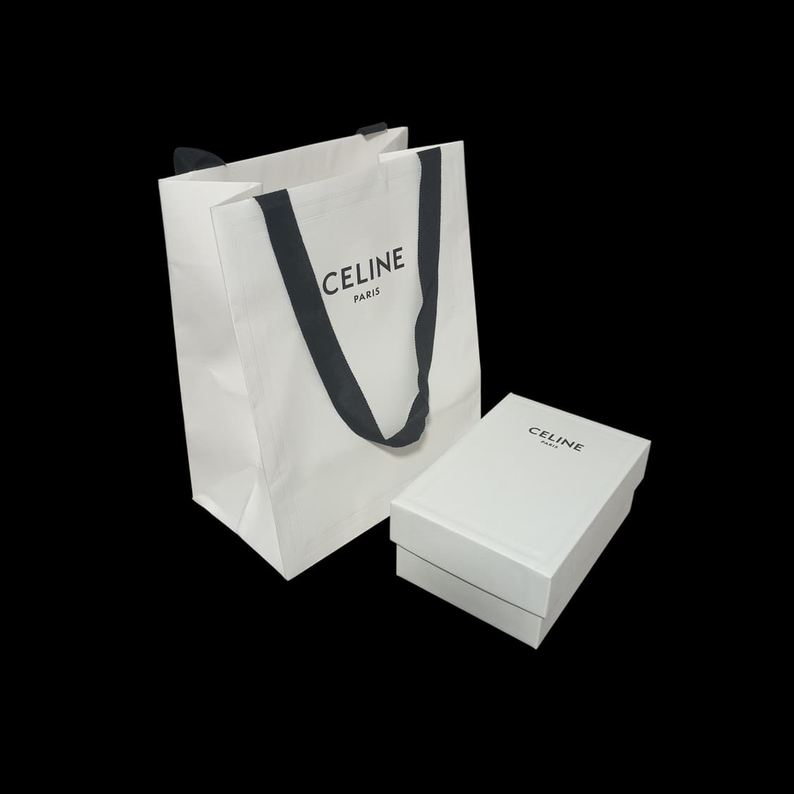 (미사용/정품) 셀린느 트리옹프 스몰 플랫 지갑 블랙 상품이미지2