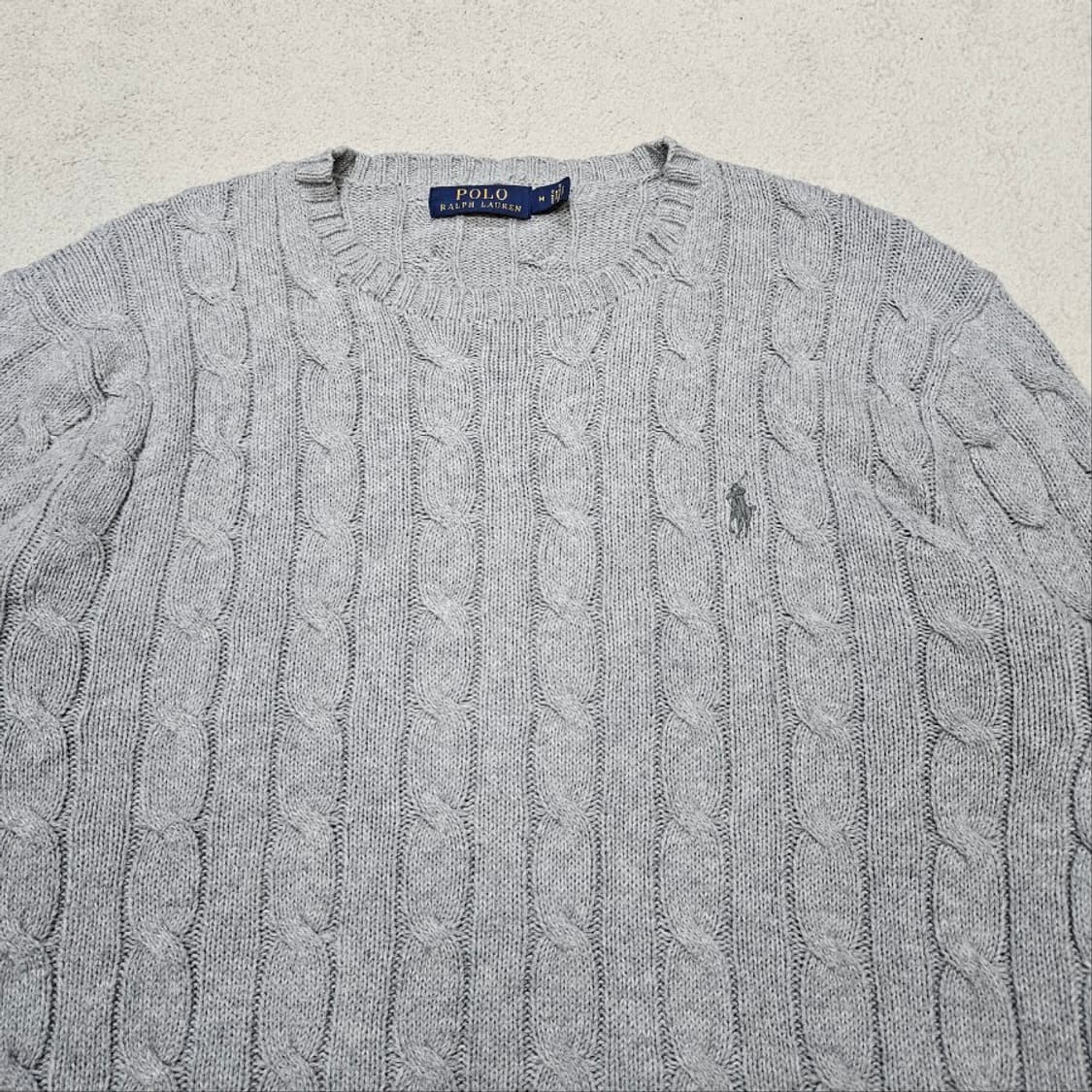 폴로 랄프 로렌 신형 케이블 니트 M 상품이미지3