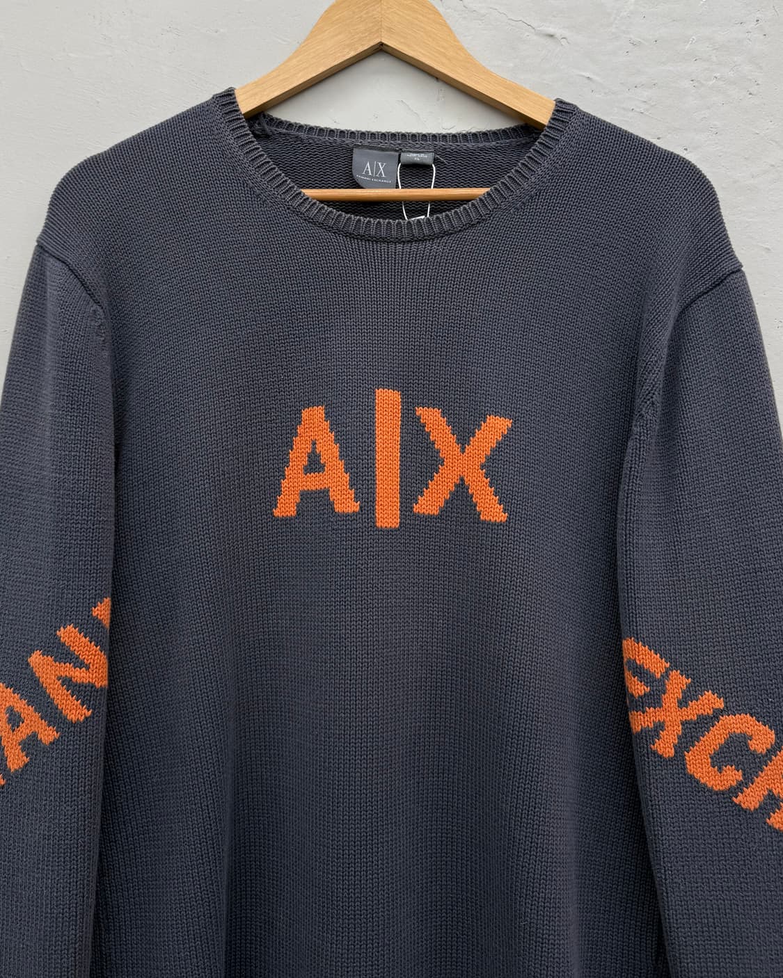 아르마니 익스체인지 00s 엠브로이더리 코튼 니트 상품이미지2