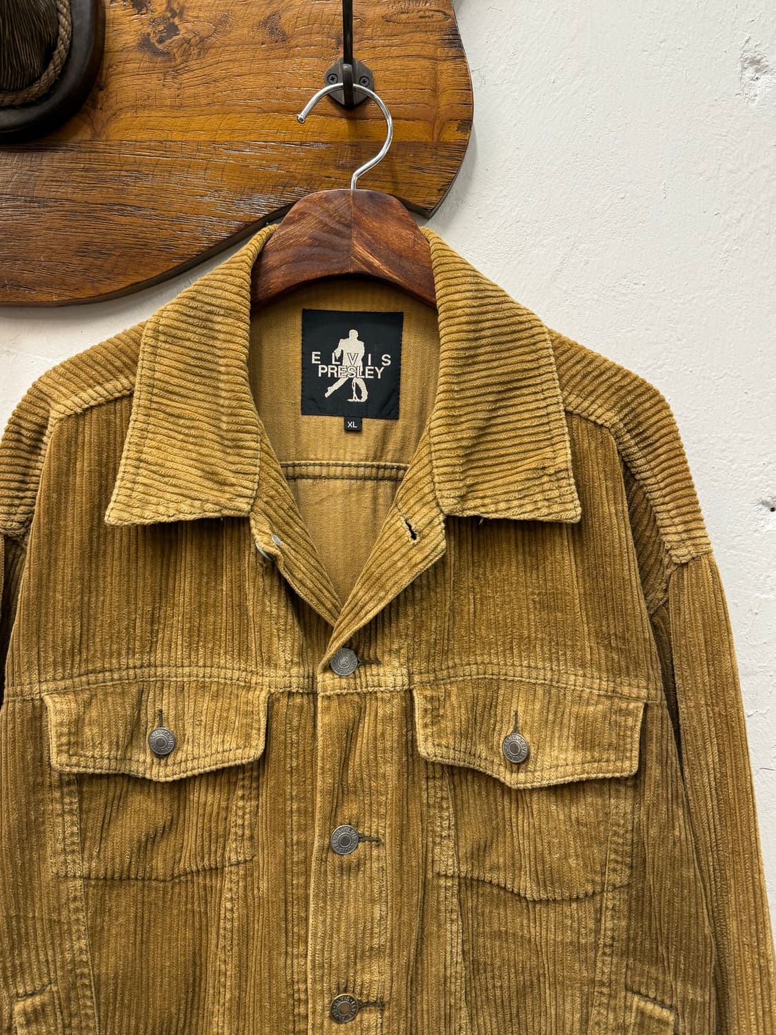 XL) Elvis Presley Corduroy Trucker Jacke 상품이미지1