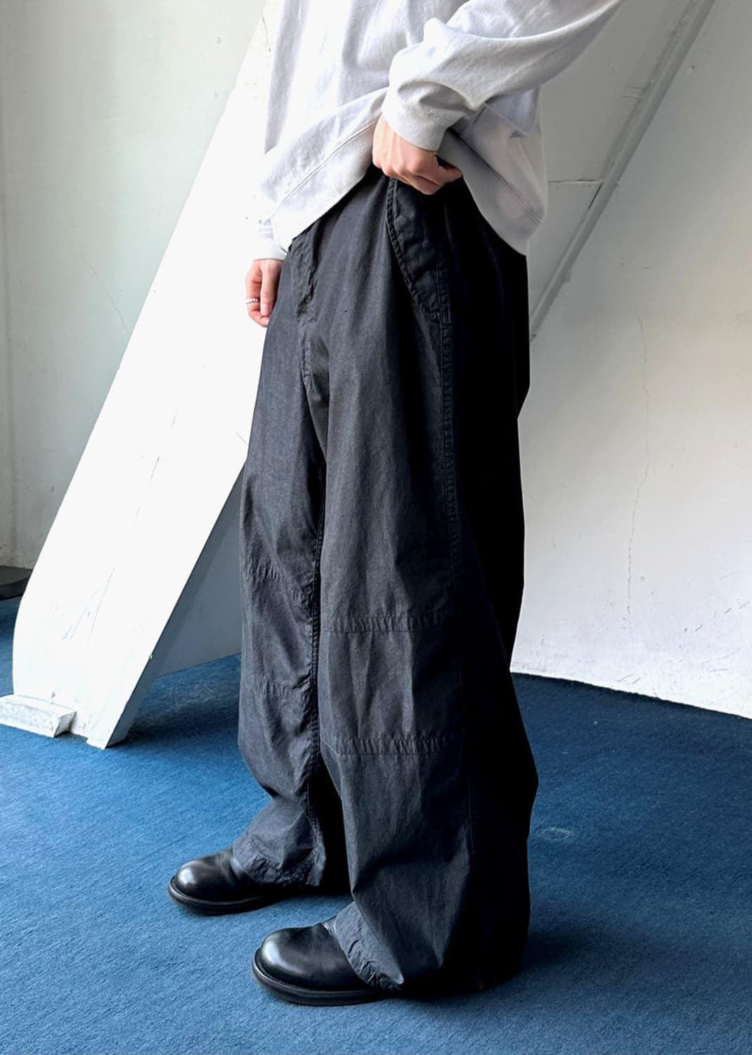 Over-dyed high count fabric snow pants 상품이미지8