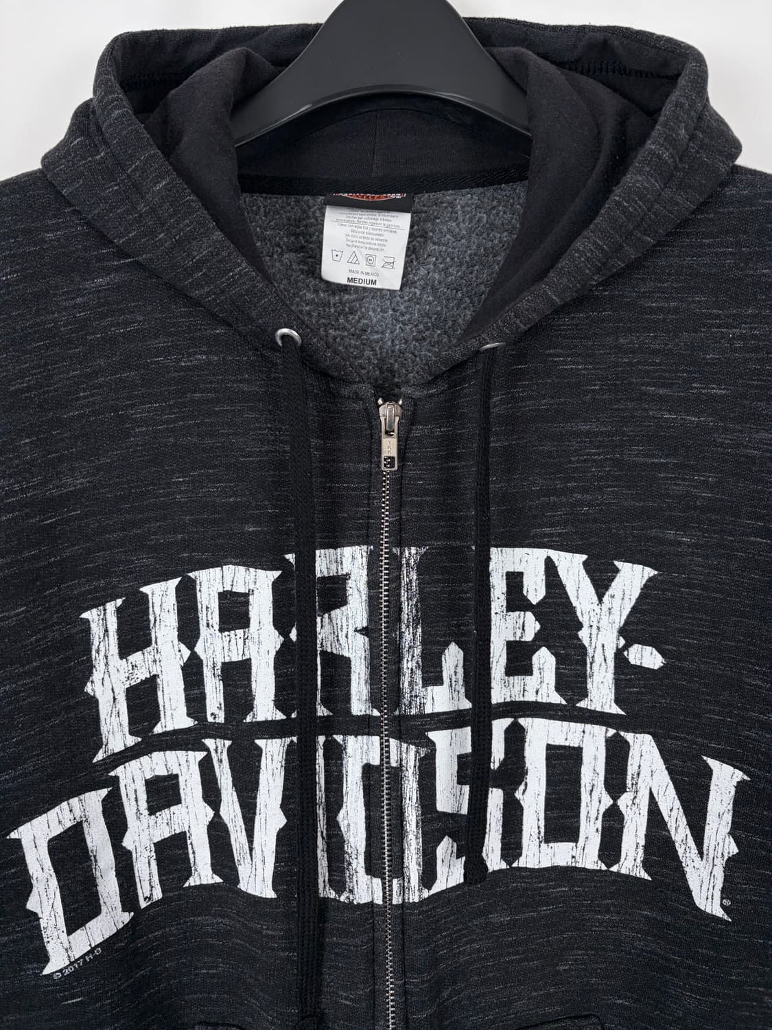 a265) 할리데이비슨 빅로고 후드집업 상품이미지3