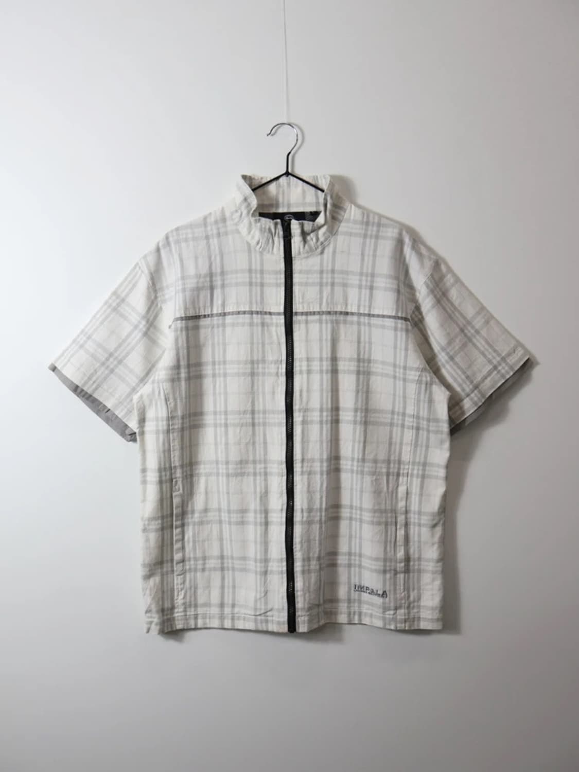 Impala Zip Plaid Short Sleeve Jacket 상품이미지4