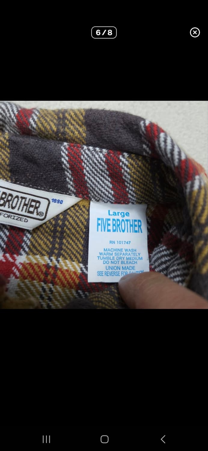 파이브브라더 플란넬 셔츠 L 상품이미지7