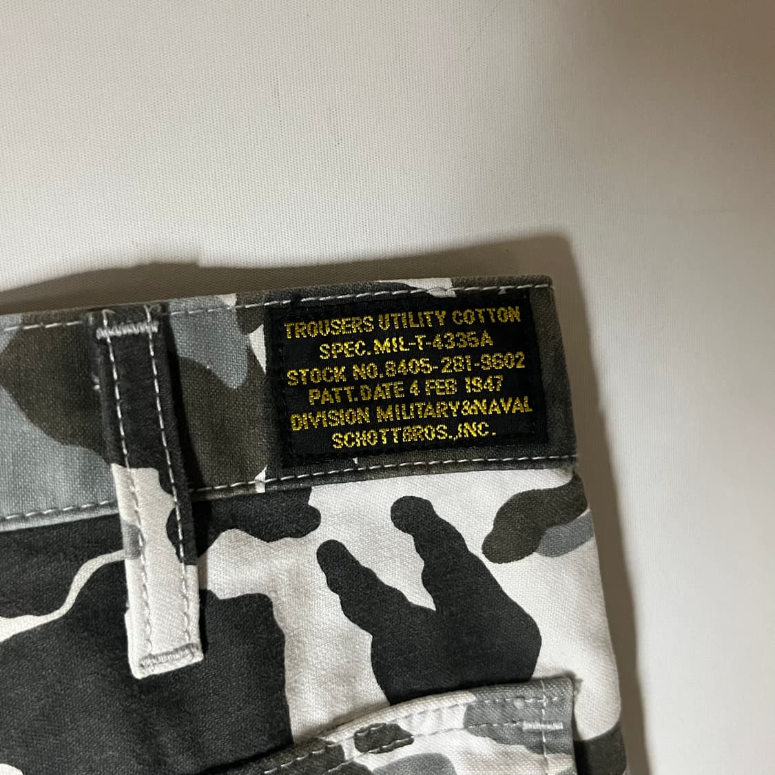 [Schott] 쇼트 카모플라주 카고팬츠 상품이미지5