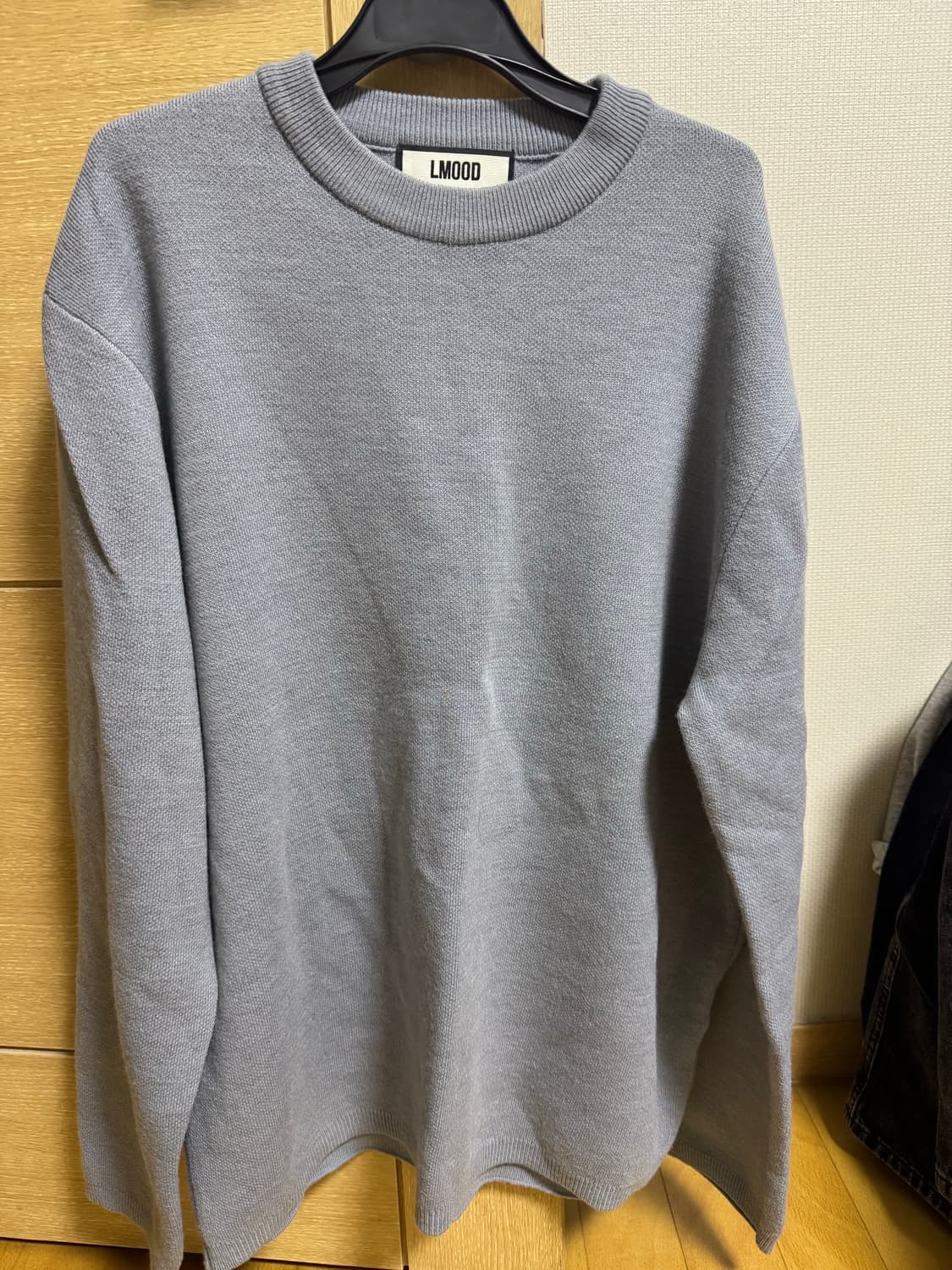 엘무드 화란 세미오버 니트 애쉬 블루 [48] 상품이미지1