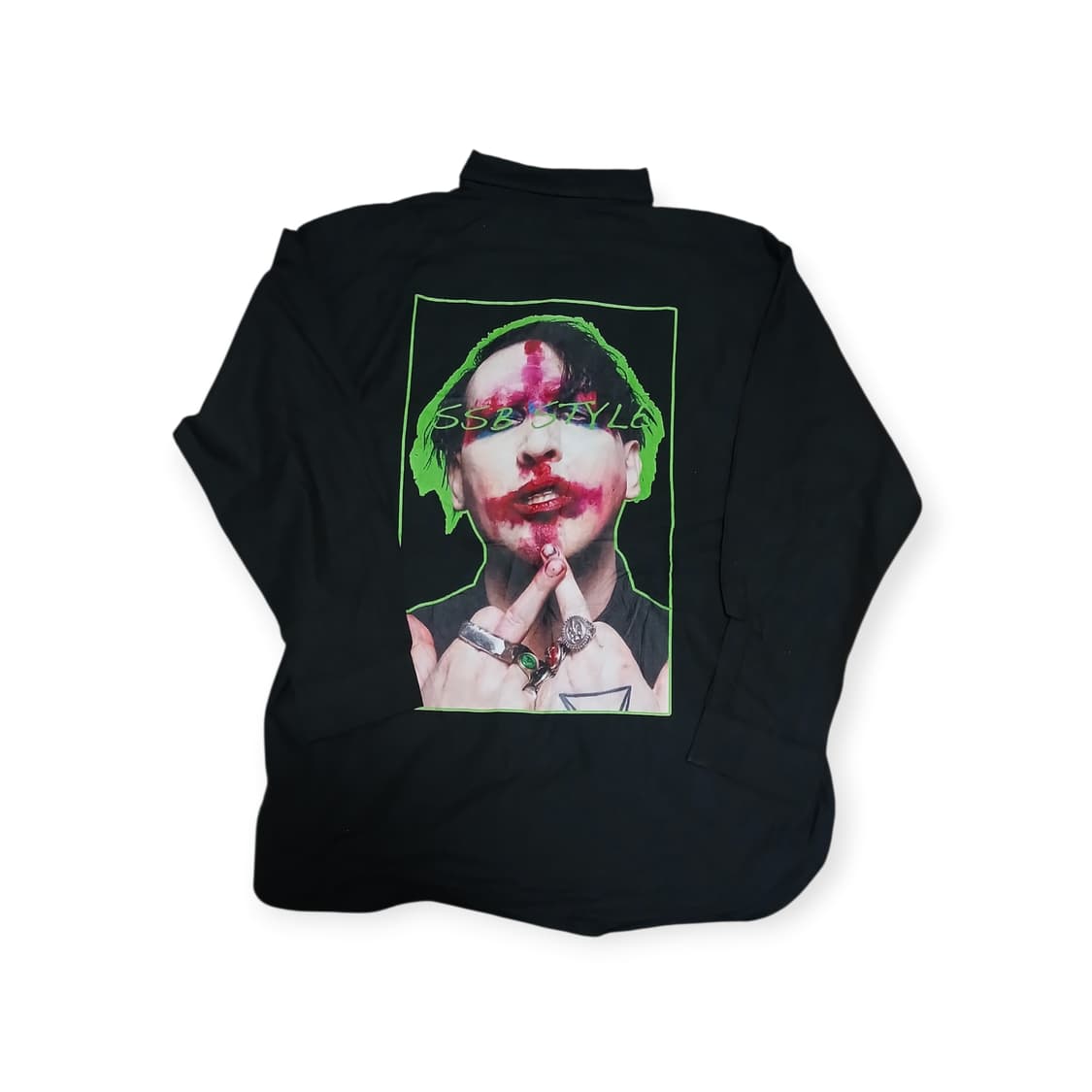 메릴린 맨슨 ssb style 블랙 셔츠 상품이미지1