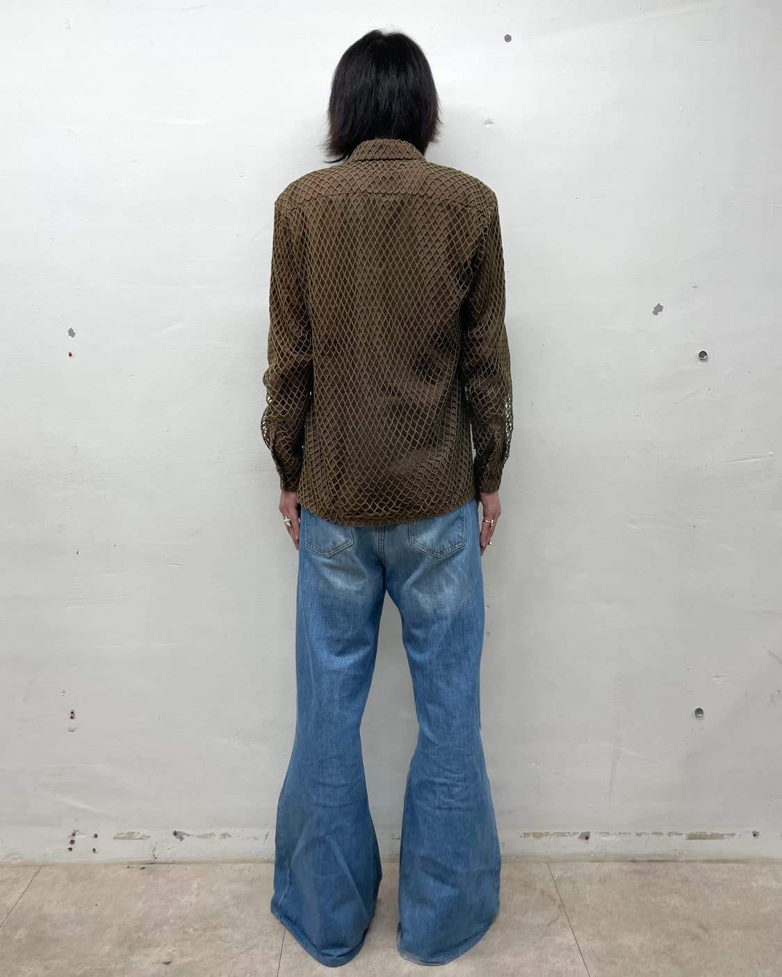 brown net play shirt  상품이미지6