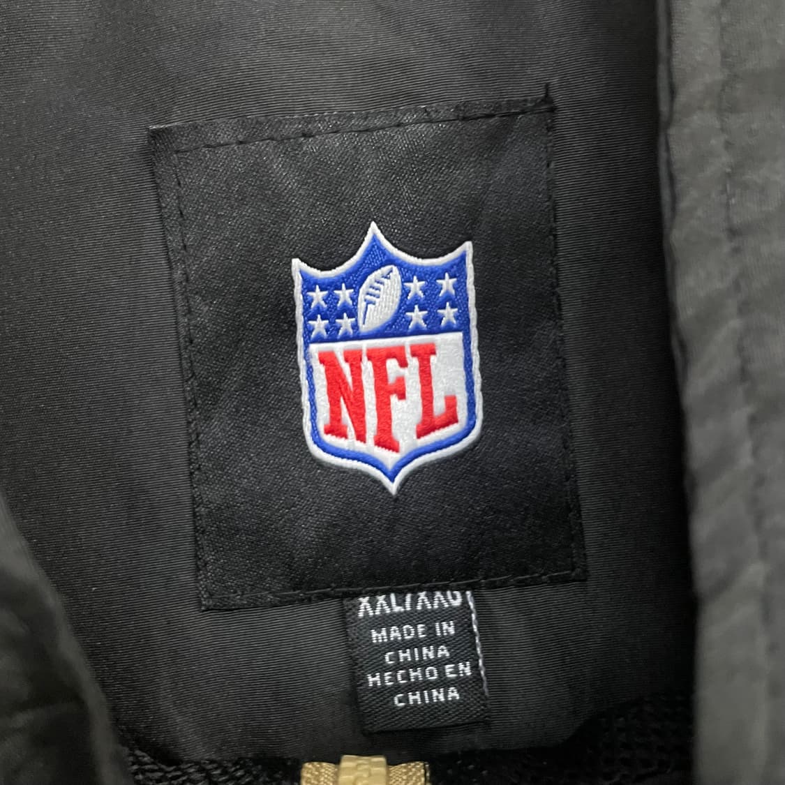 Nfl 뉴올리언스 세인츠 아노락 바람막이 자켓 블랙 상품이미지5