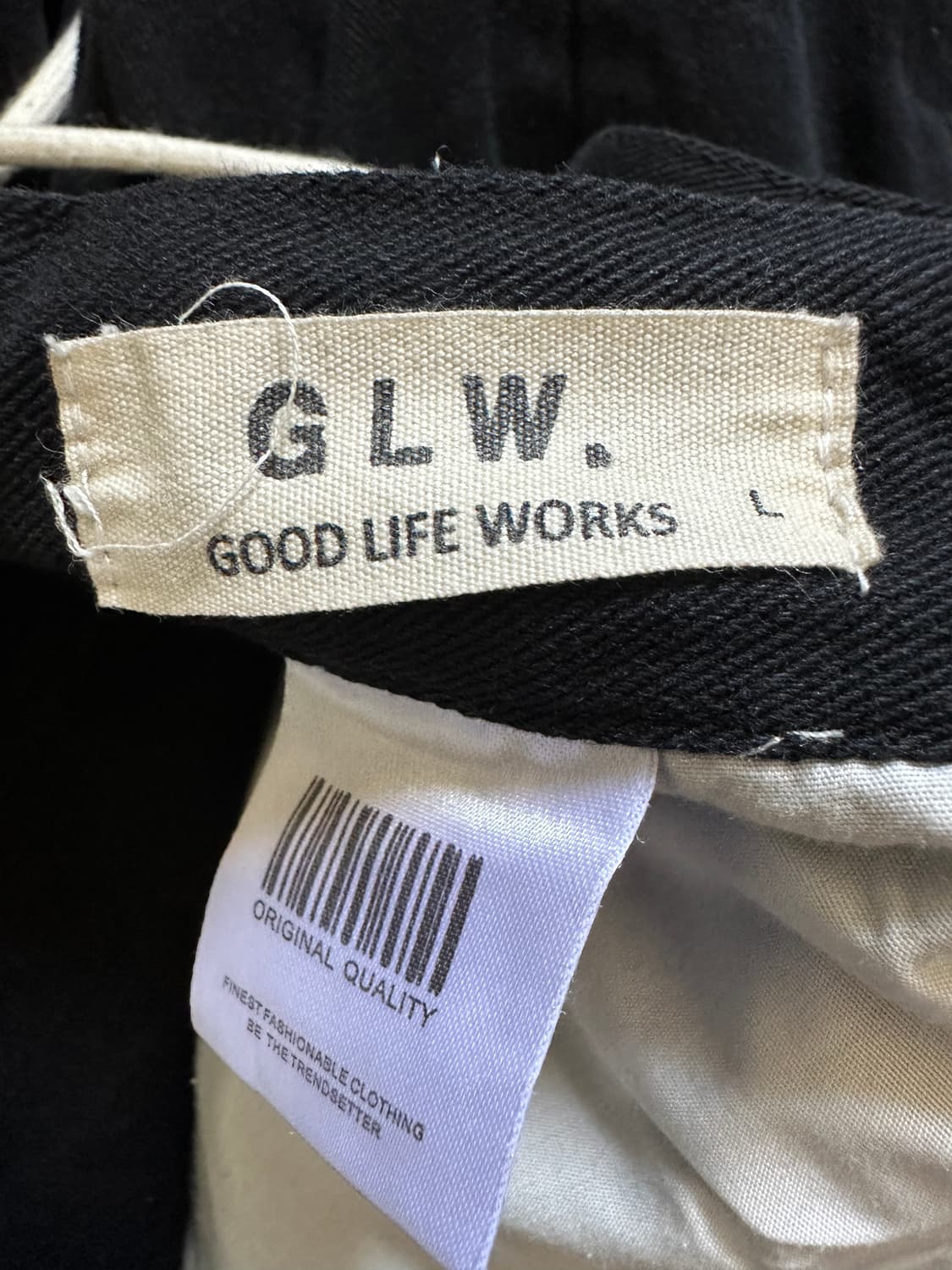 굿라이프웍스 블랙 와이드 팬츠 L 상품이미지3