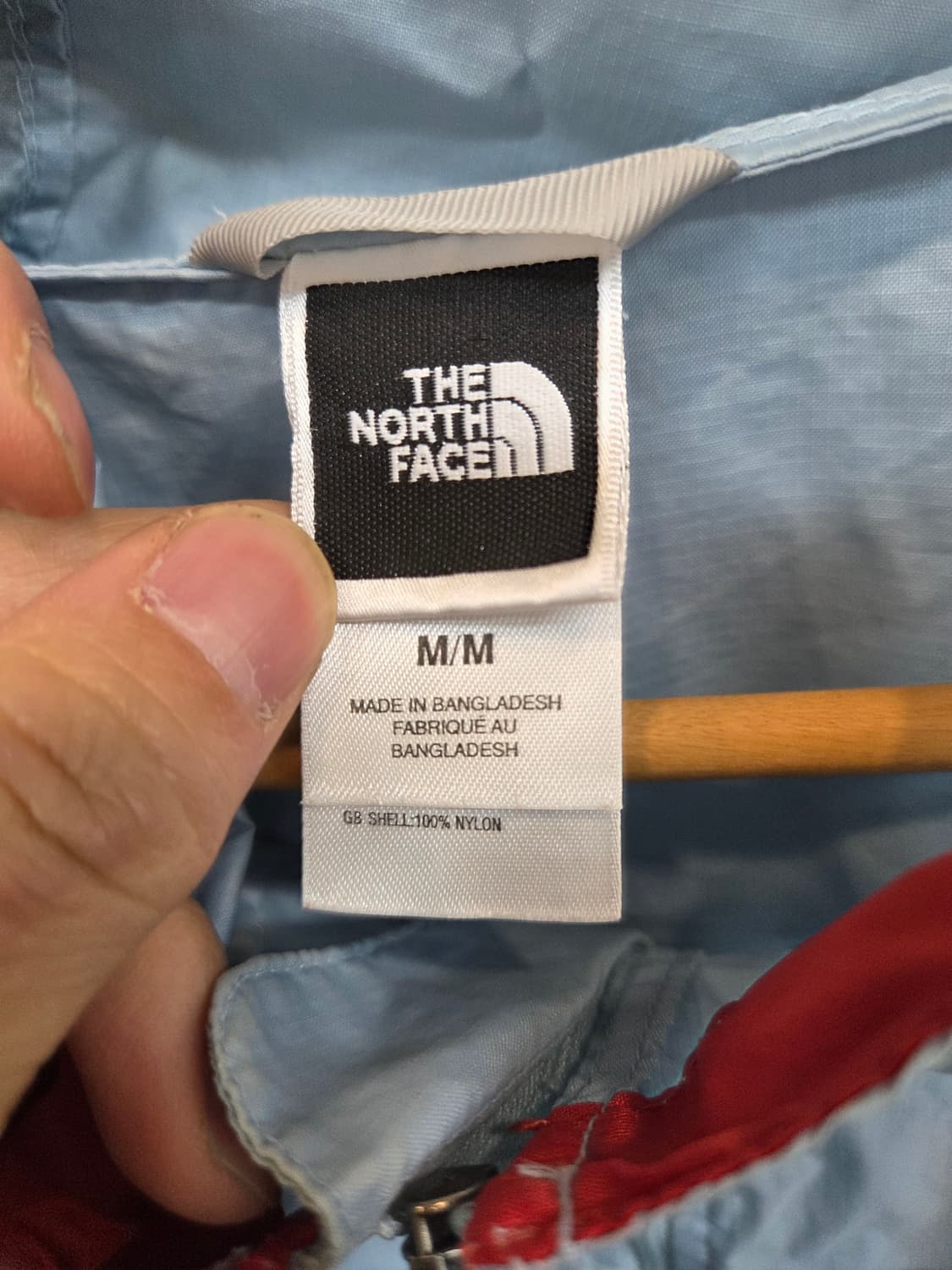 노스페이스 경량 바람막이 나일론 후드자켓 m 상품이미지3