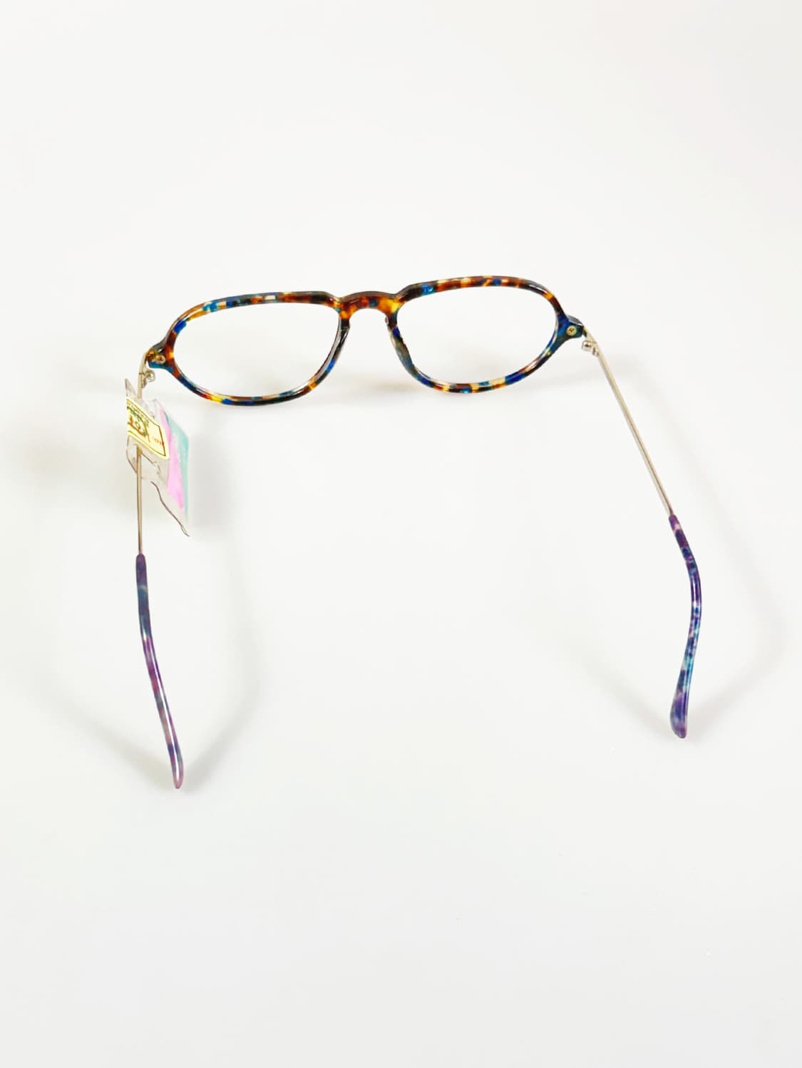 90s SEVA SCHAN 스퀘어 뿔테 마블 빈티지 안경 상품이미지5