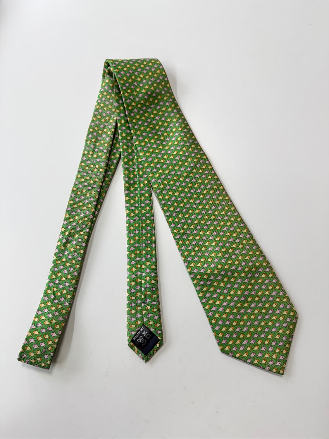 빈티지 패턴 실크 넥타이 8.9cm 상품이미지1