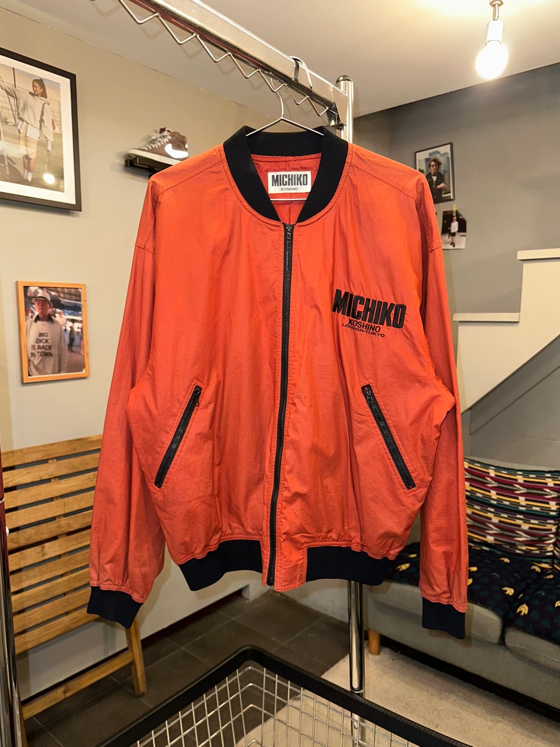 90‘s Michiko Koshino nylon patch jacket 상품이미지3