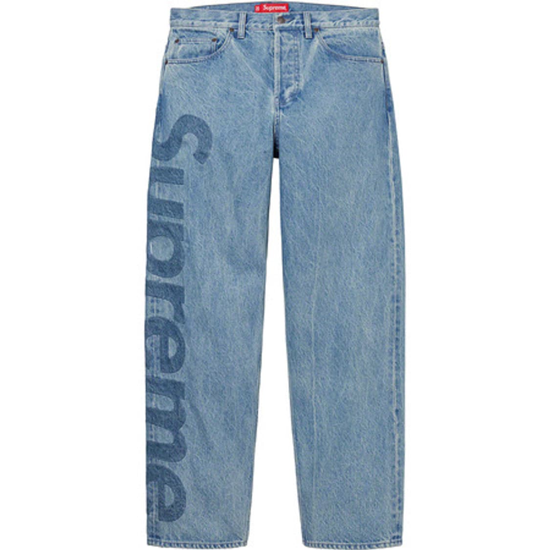 [30] 슈프림 (Supreme) 인셋 로고 진 워시드 블루 상품이미지1