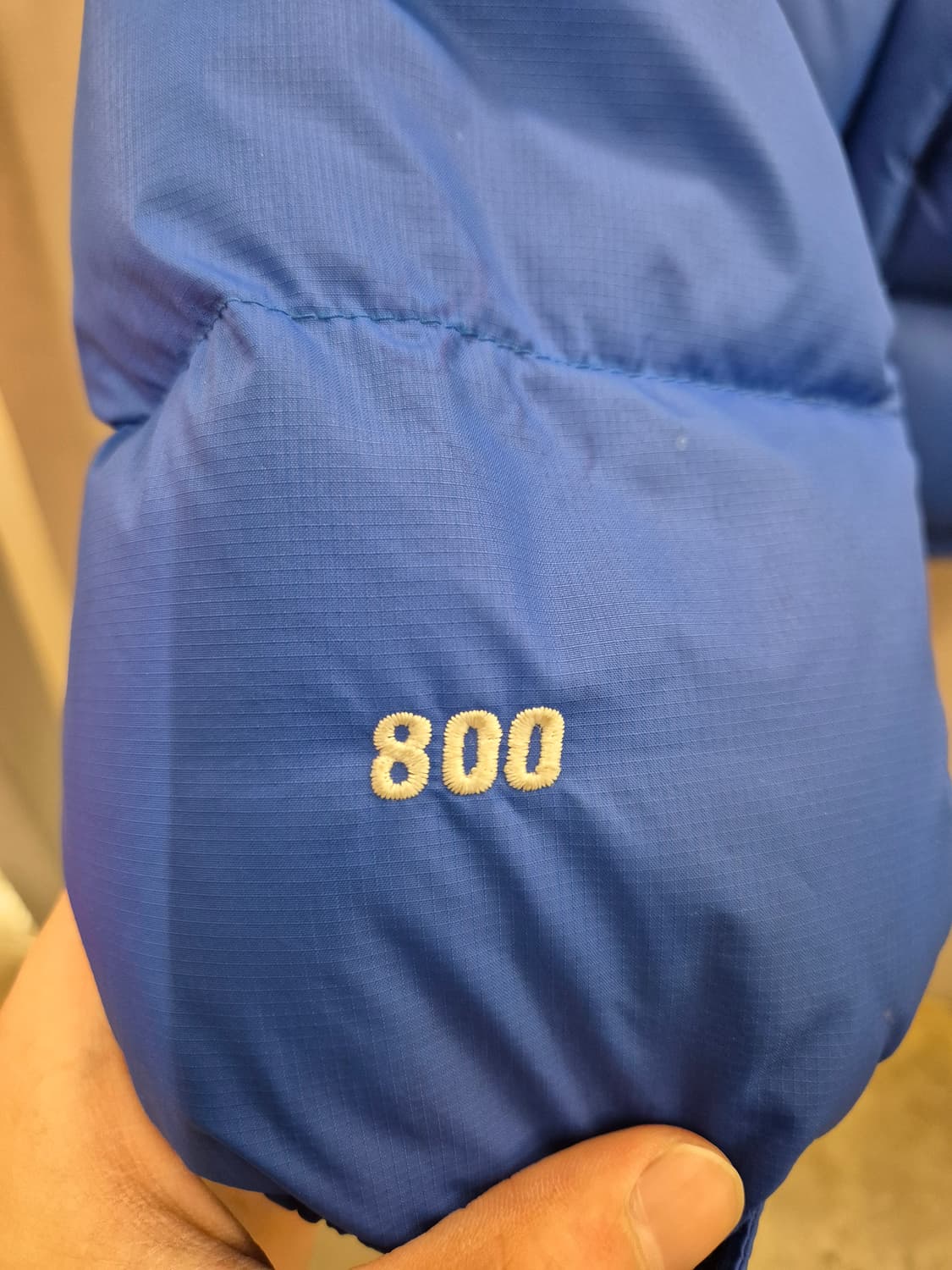 노스페이스 블루 800 눕시 패딩 자켓 M 상품이미지4