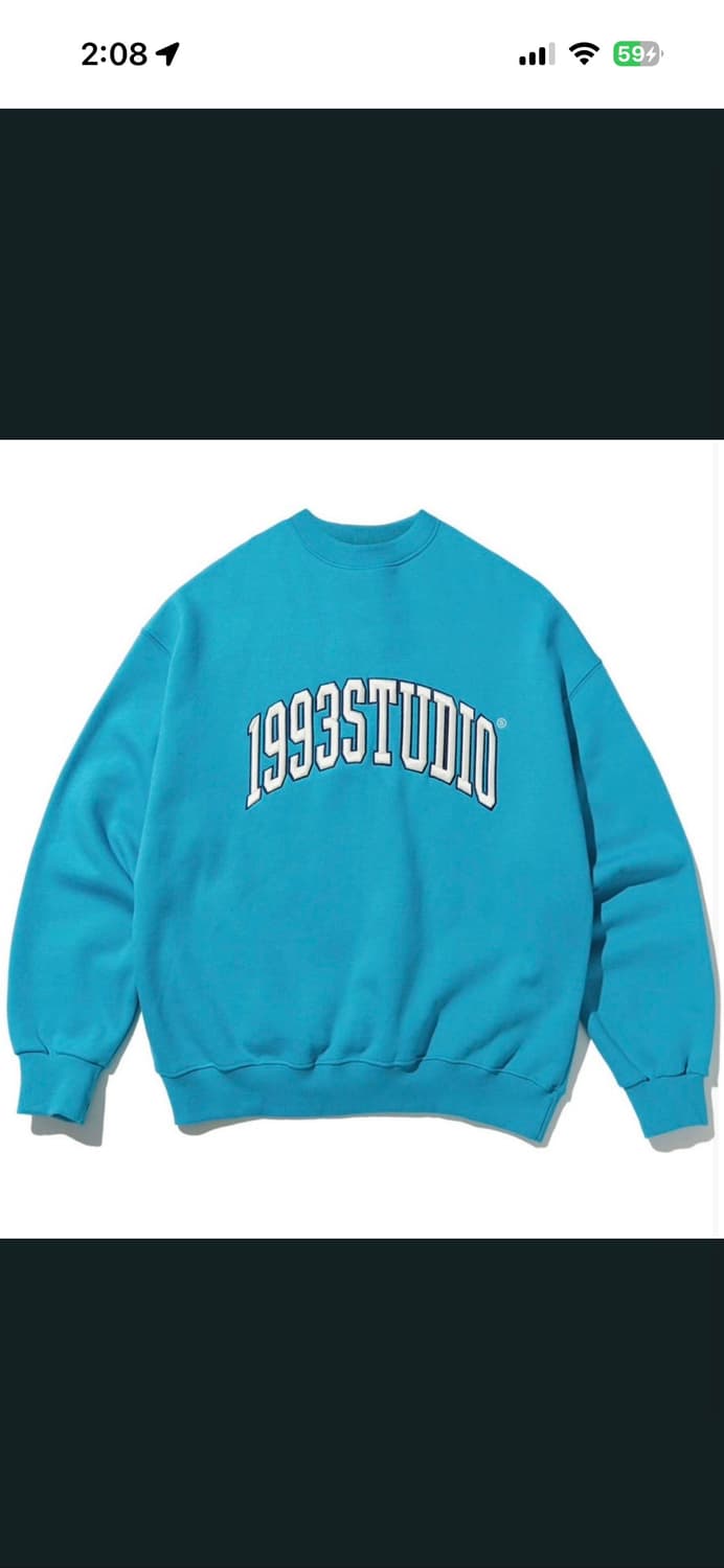 1993스튜디오 아치 로고 맨투맨 L 상품이미지1