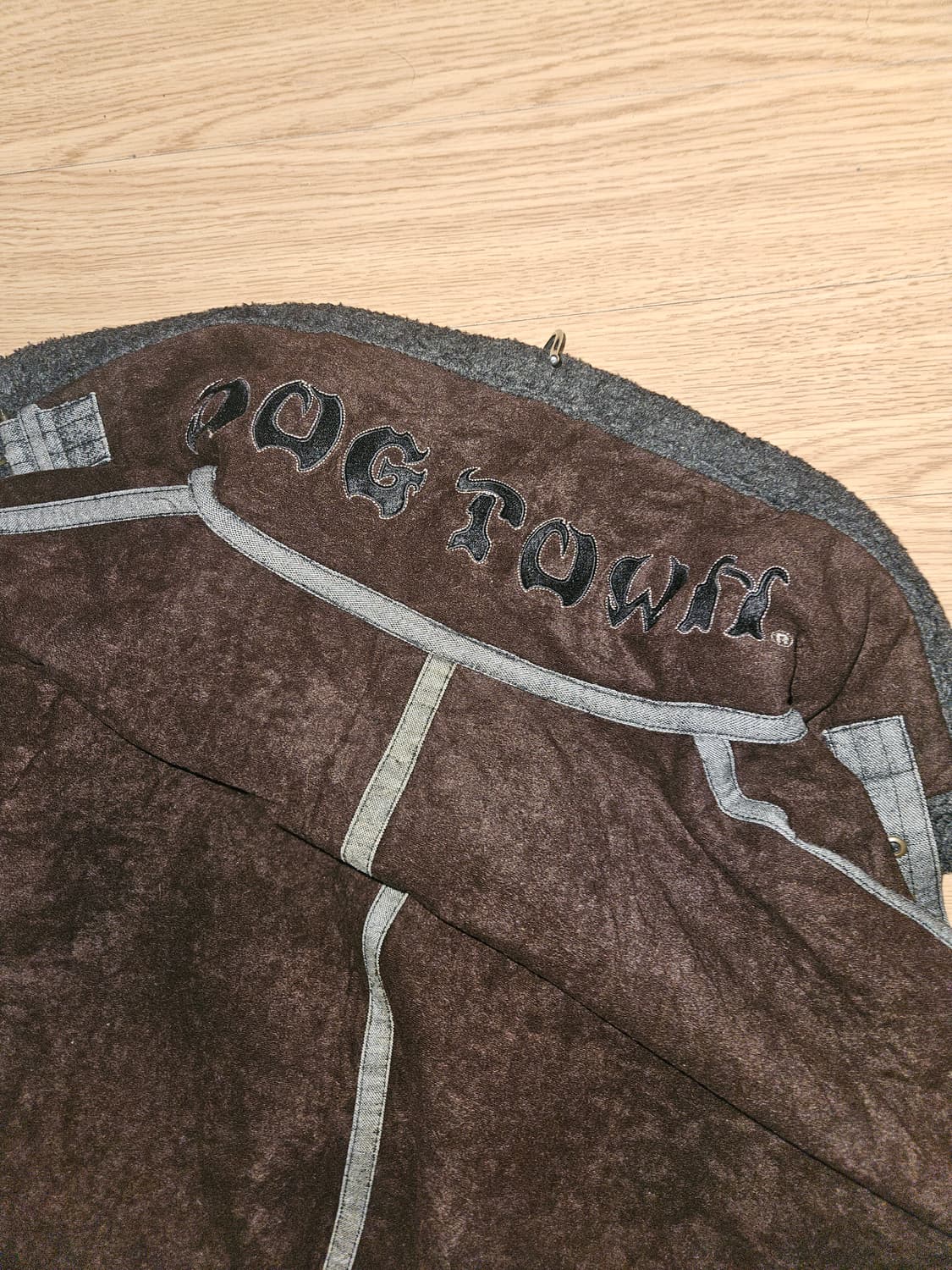 도그타운 넥 자수 포인트 B-3 무스탕 자켓 XL 상품이미지4