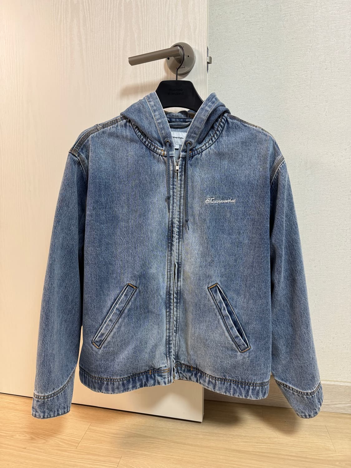 디스이즈네버댓 데님후드자켓 새상품M사이즈 상품이미지3