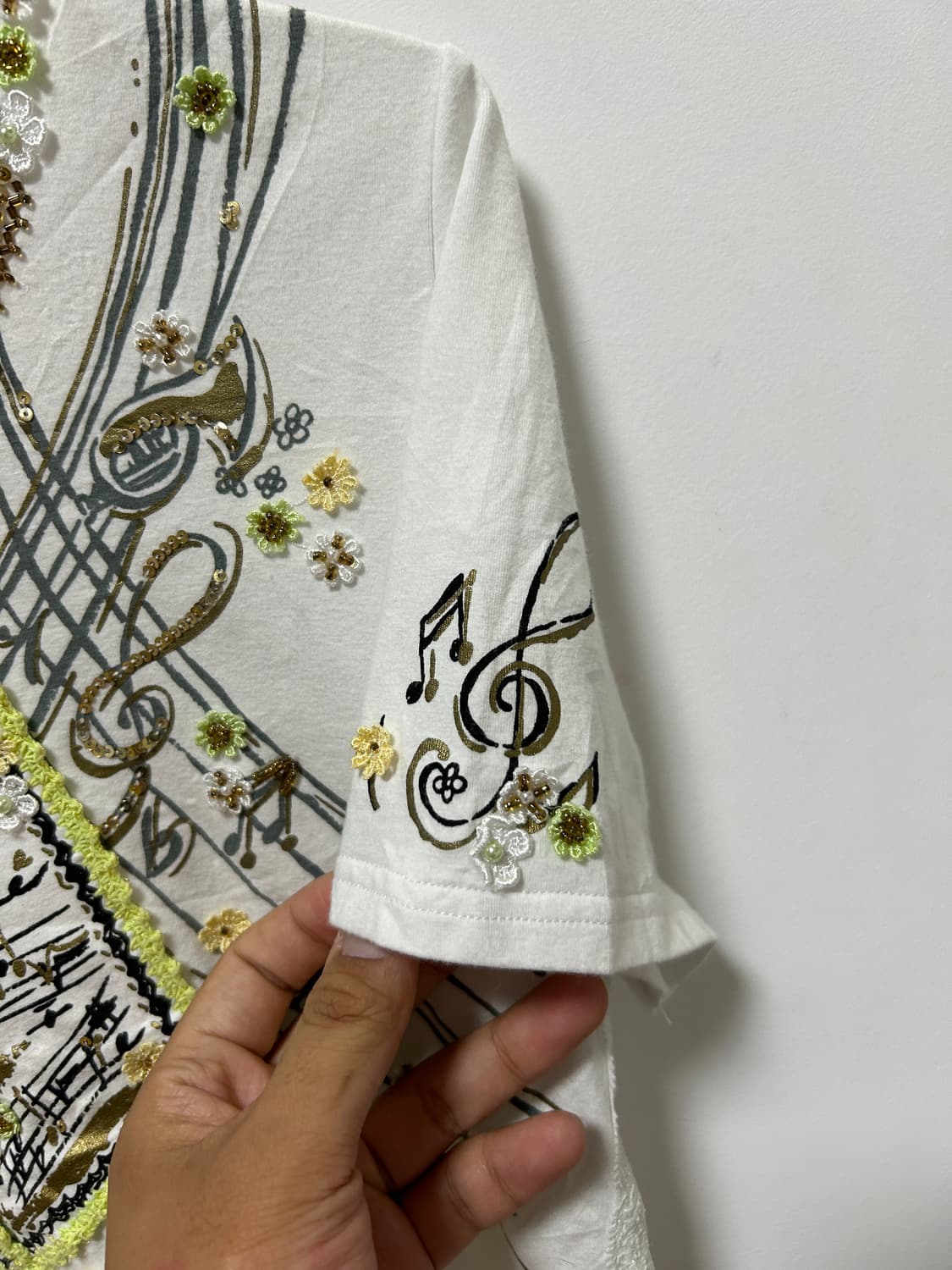 피아노 음표 티셔츠 상품이미지5