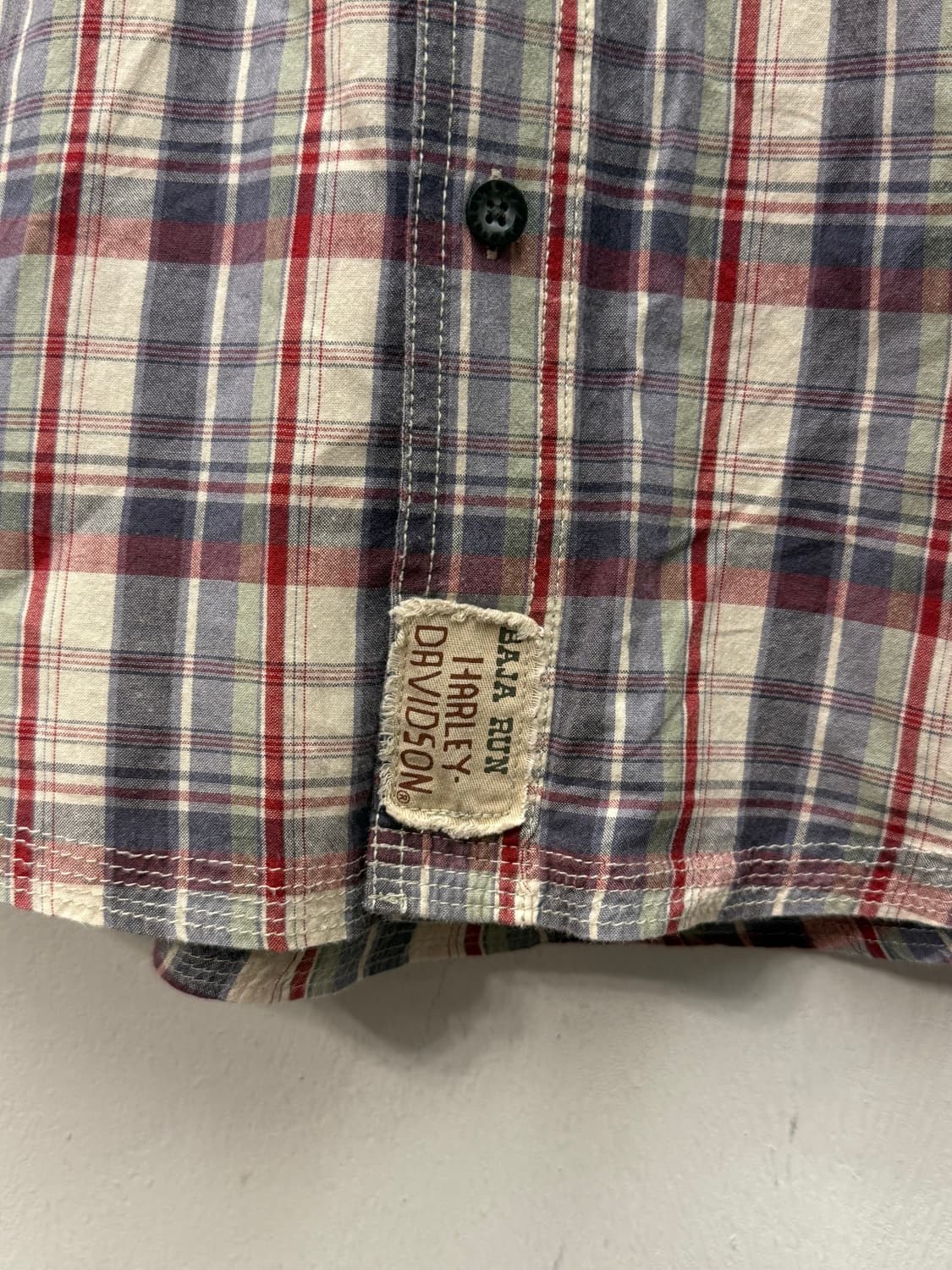 Harley-Davidson Plaid Short Sleeve Shirt 상품이미지8