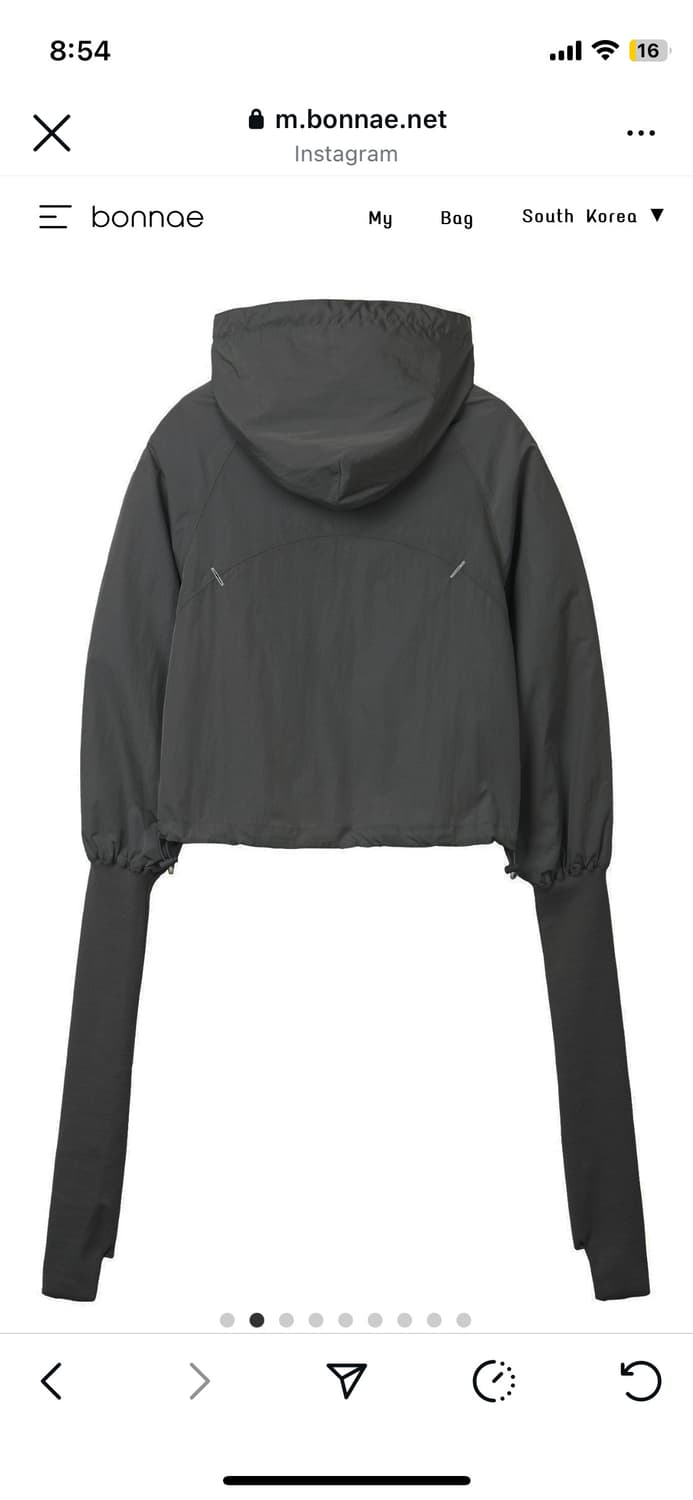Bonnae 본네 바람막이 블랙 공홈품절 1사이즈 상품이미지3