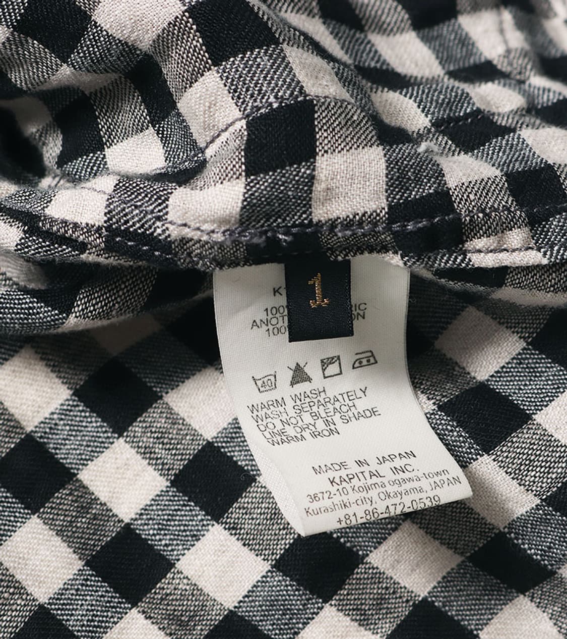 KAPITAL - LINEN CHECK JACKET 상품이미지8