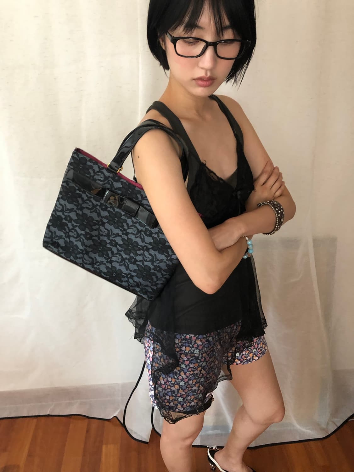sheer lace camisole top 상품이미지4
