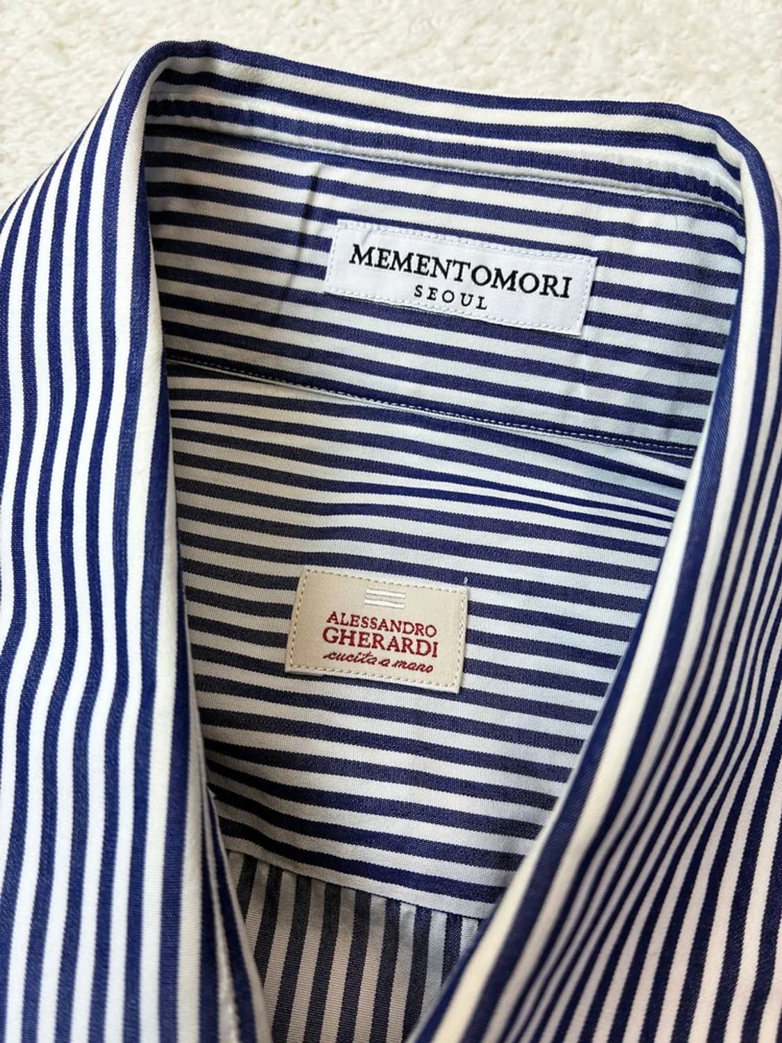 알레산드로 게라르디 하이엔드 스트라이프 셔츠 PN5855    상품이미지6