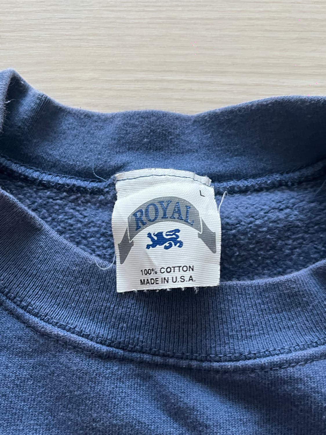 90s 아메리칸 빈티지 스웻 셔츠 L (made in usa) 상품이미지4