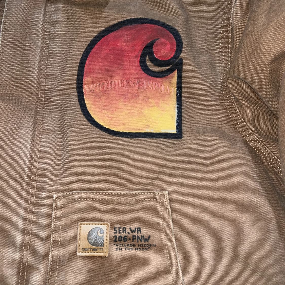 칼하트 J22 커스텀 자켓 브라운 상품이미지2