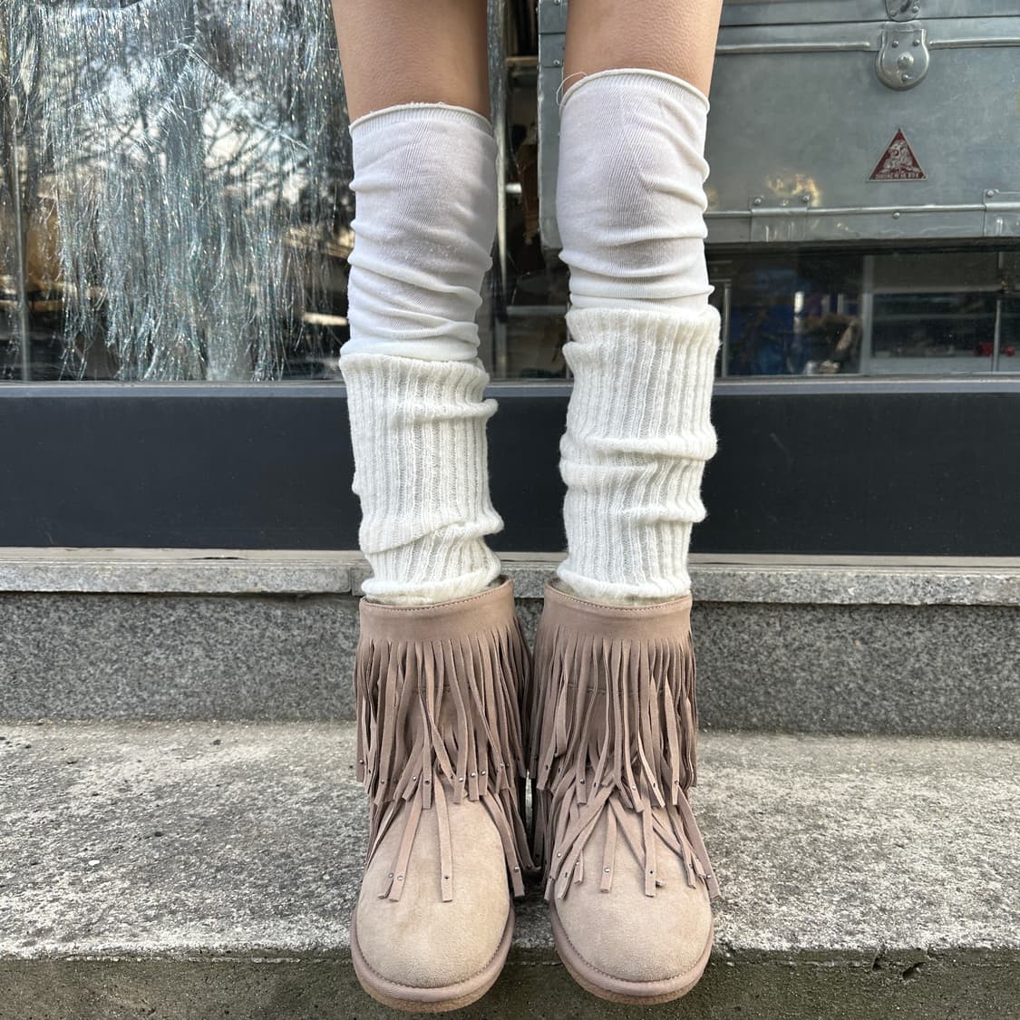 00s 프린지 & 스터드 웨지 쿨라부라 어그 부츠 상품이미지8