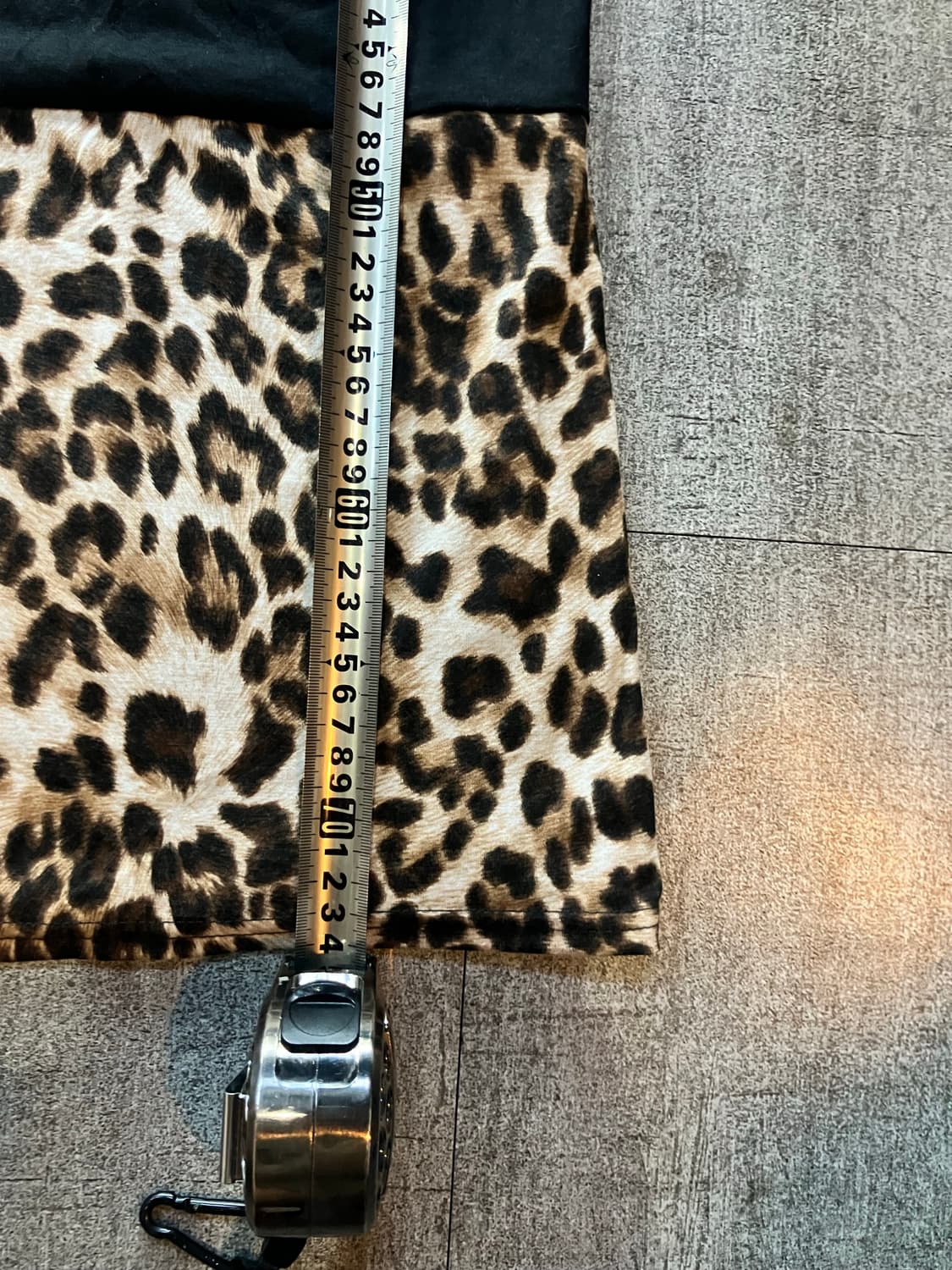 일본빈티지 Sorridere 하구미모리걸 할메카지 레오파드 슬리브리스탑 상품이미지3