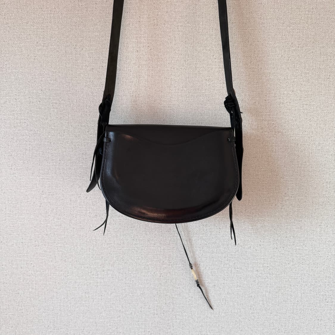 고로스 새들백, 콘초 커스텀 블랙 컬러 상품이미지3