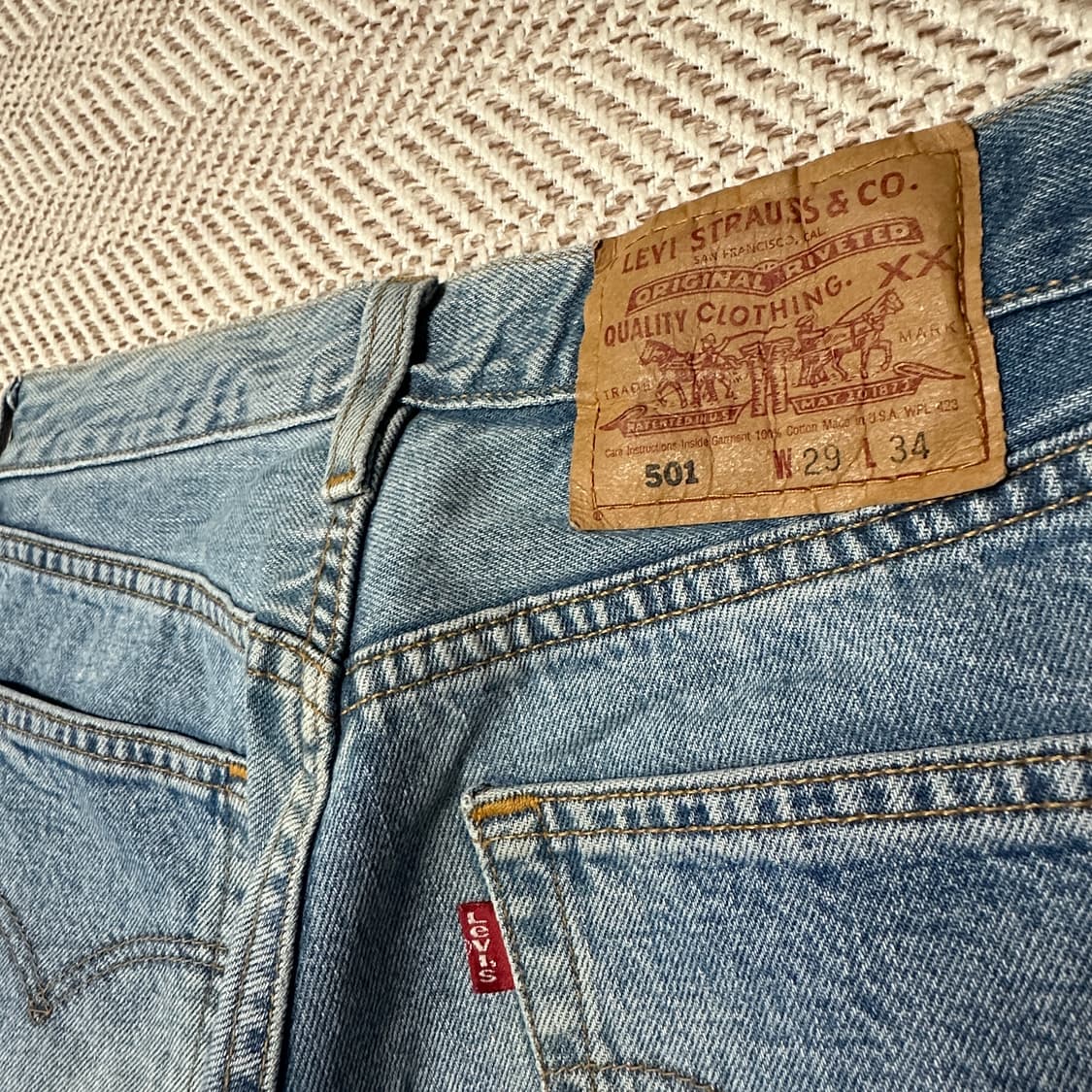LEVI'S 501 00's usa made denim jeans 상품이미지3