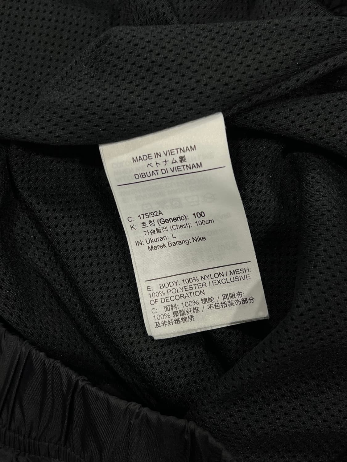 (L) 나이키 윈드러너 언라인드 우븐 아노락 블랙 상품이미지6