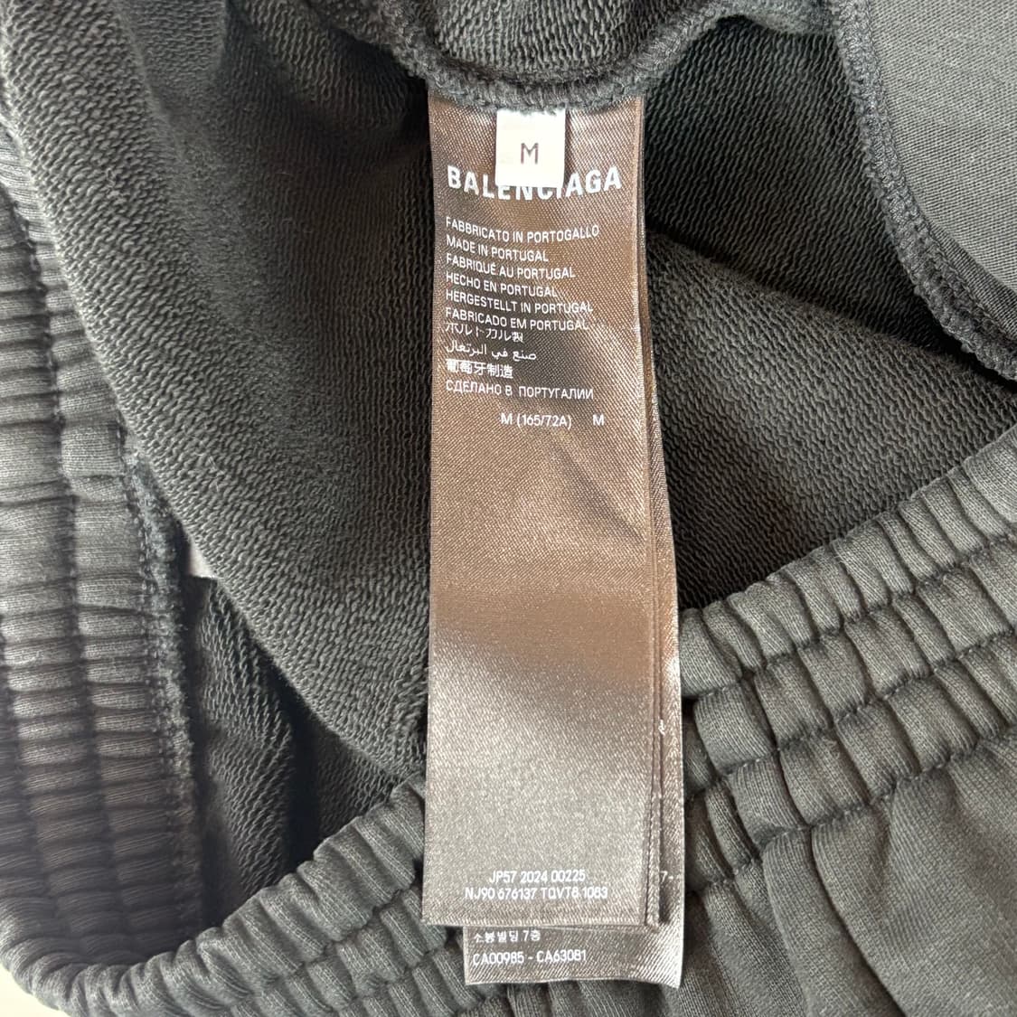 [정품] 발렌시아가 로고 코튼 스웨트 하프팬츠 M 상품이미지5