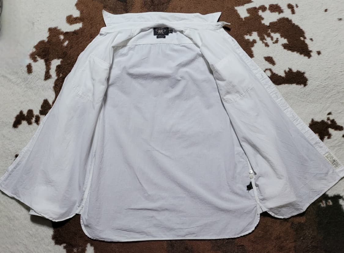 RRL (포켓이염) 연아이보리 면남방(XL) 상품이미지3