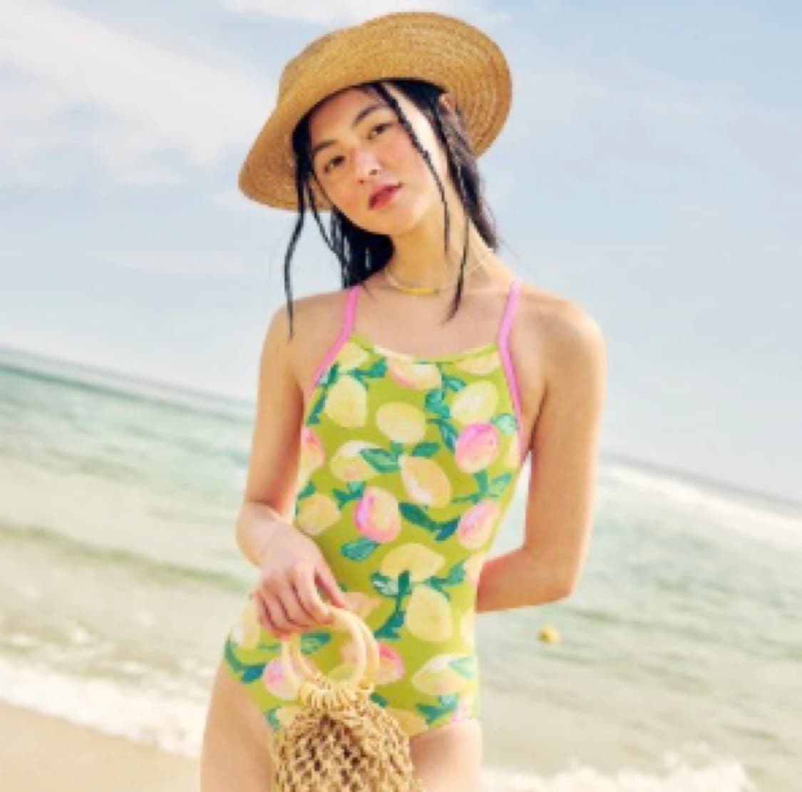 루프루프 레몬 패턴 수영복 xs (미착용!!) 상품이미지1